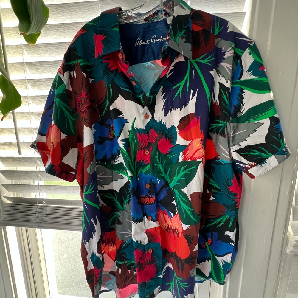 Robert Graham Vibrant Floral Men's Shirt